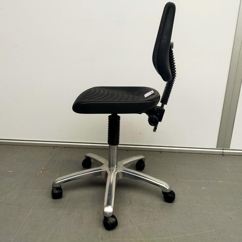 Score werkstoel PU kunststof zwarte zitting ihv 39-53 cm, Kunststof, Gebruikt, Zwart, Ophalen of Verzenden