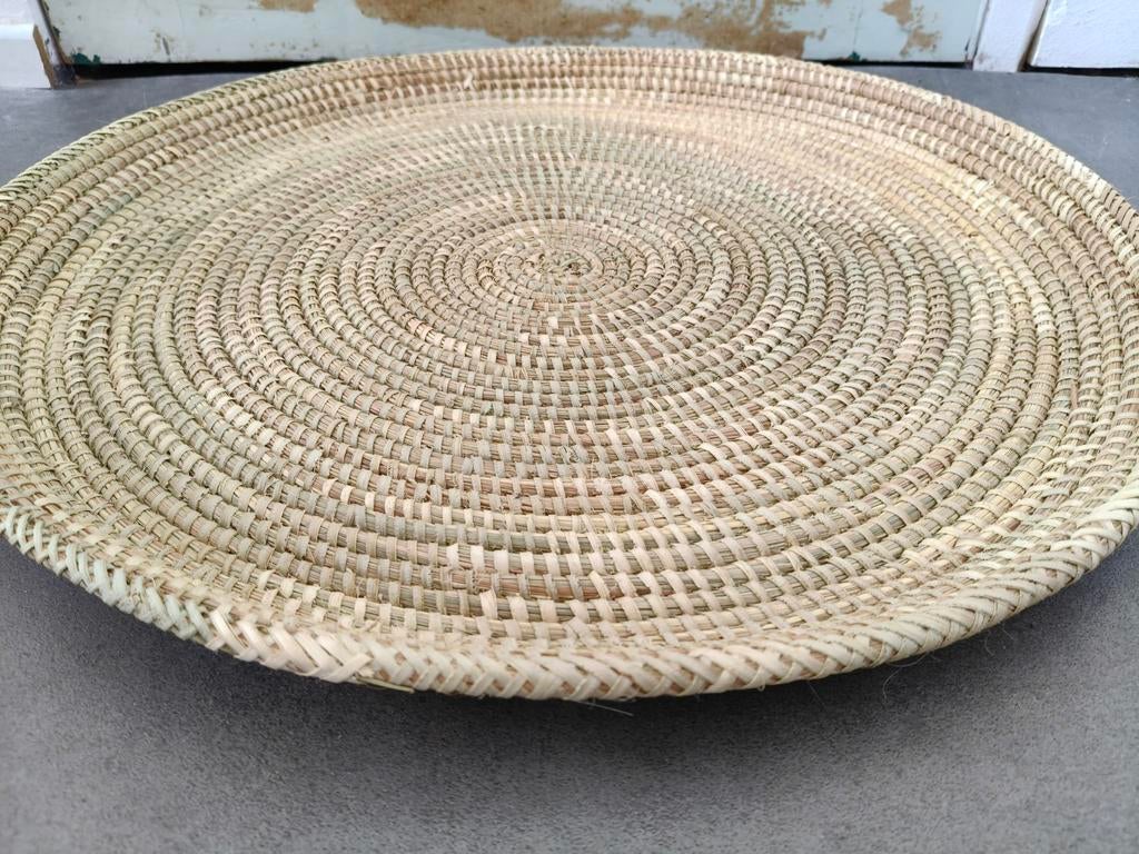 Decoratieve rieten schaal | Wanddecoratie |, Schaal, Rond, Nieuw, Ophalen of Verzenden