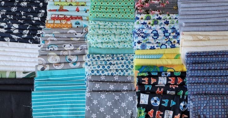 Partij lapjes hobby/quilt pakket 5,  100 stuks van 10x10cm, Overige materialen, Overige kleuren, Nieuw, Ophalen of Verzenden