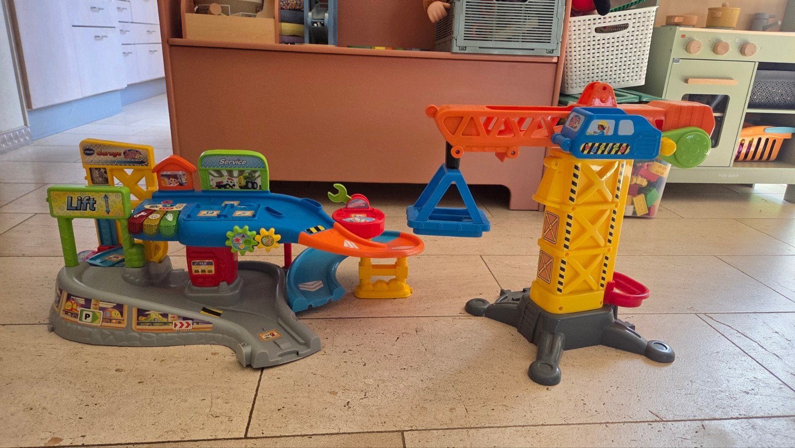 VTech Toet Toet Auto's Autogarage en Kraan, Ophalen, Gebruikt, 2 tot 4 jaar