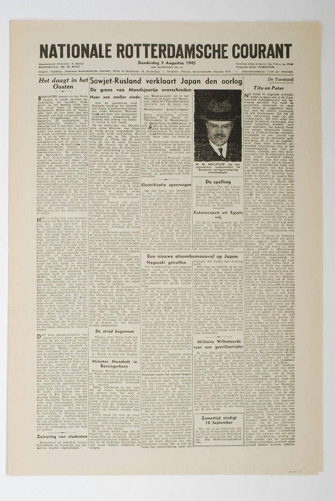 NRC 9 augustus 1945 Atoombom Nagasaki Japan | Heruitgave