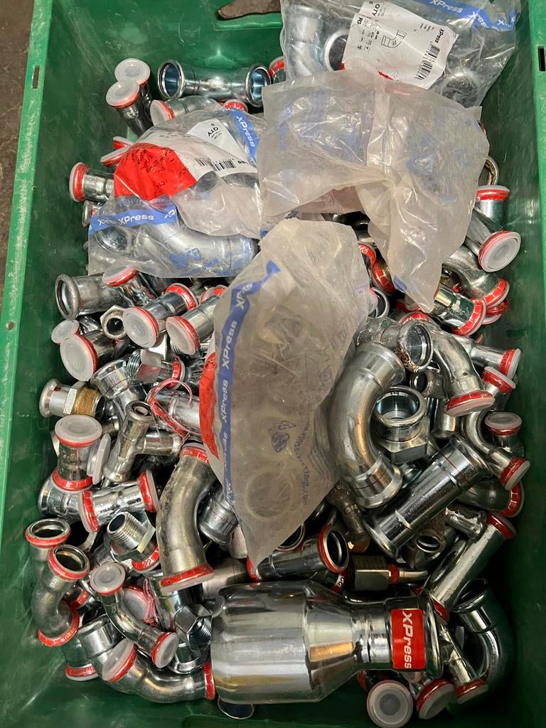 Mix volle bak Mapress koppelingen, Ophalen, Gebruikt, Overige typen, Rvs