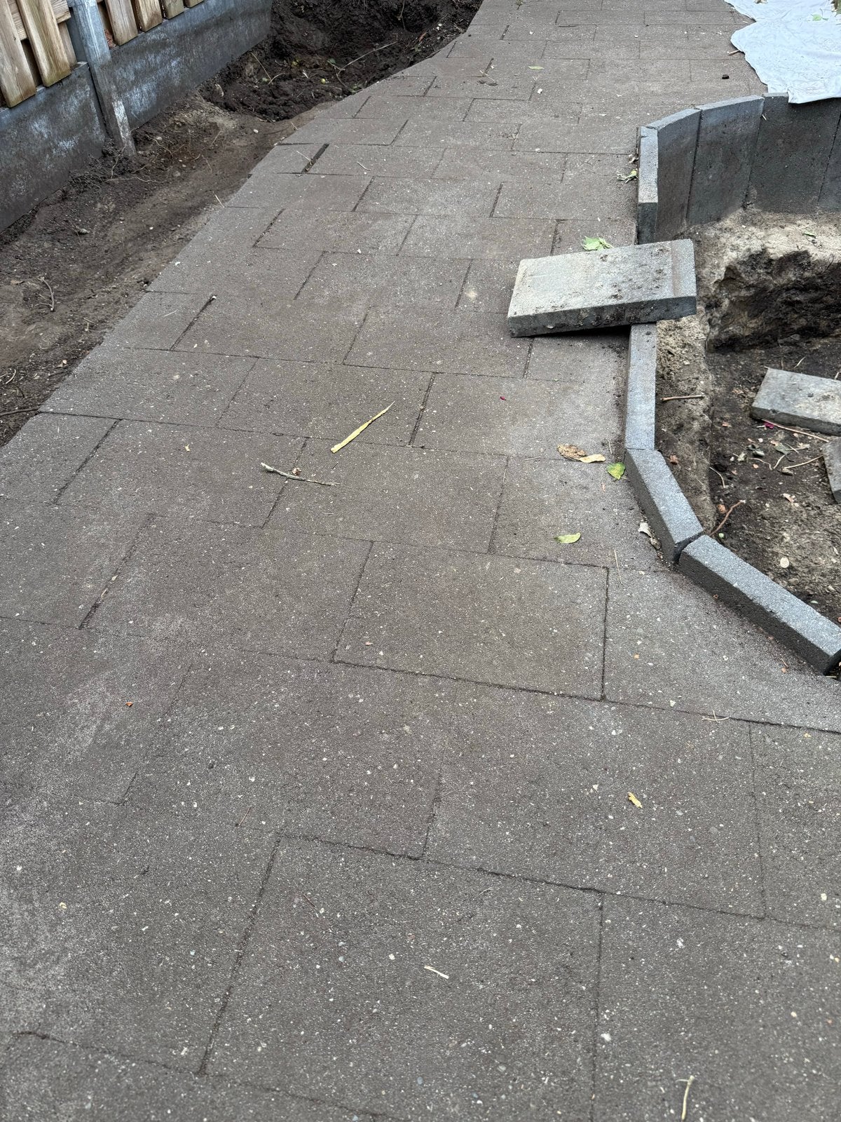 Gratis tegels!, Ophalen, Gebruikt, Beton, Terrastegels