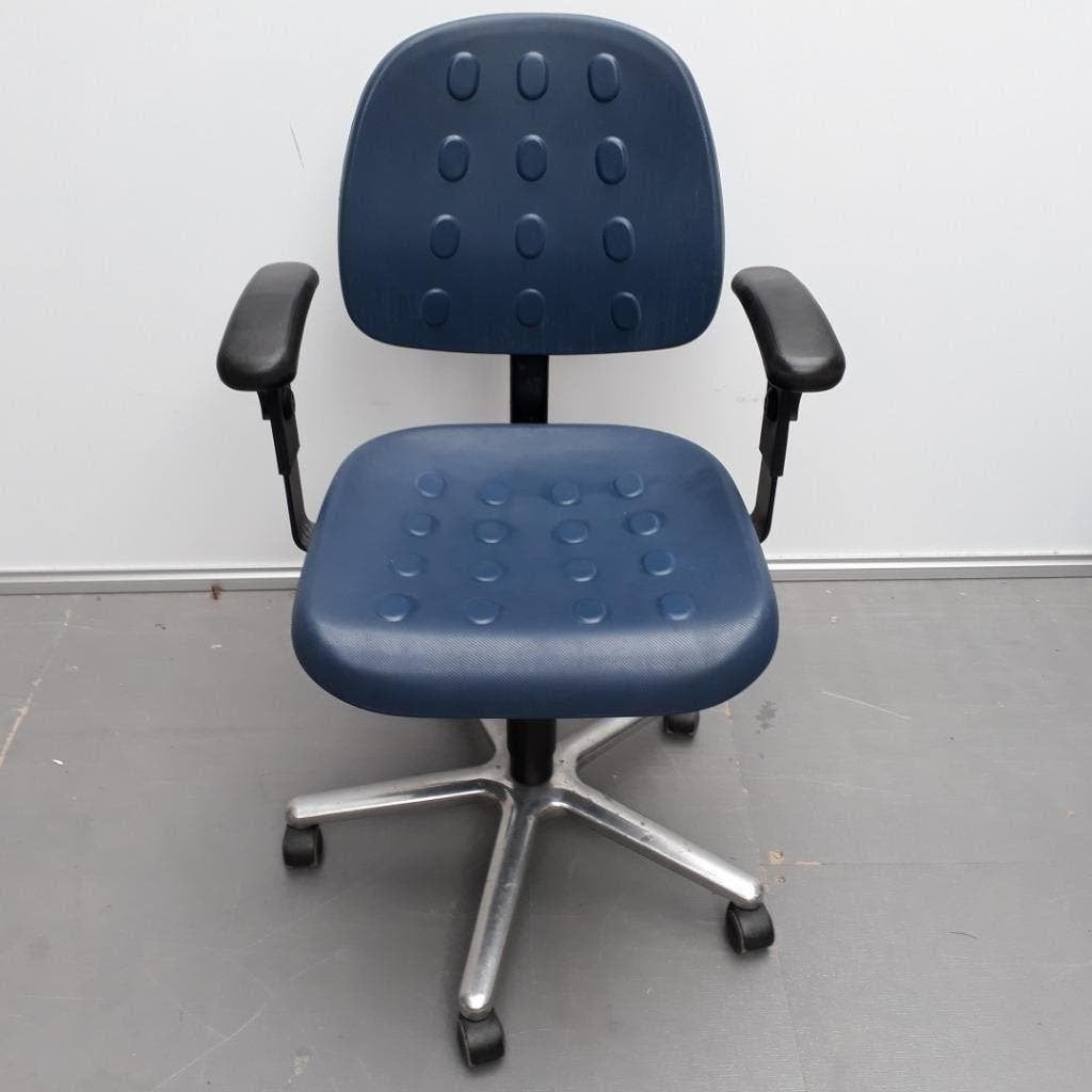 Labkoo verrijdbare werkstoelen PU kunststof bekleding bureau, Huis en Inrichting, Ophalen, Gebruikt, Zwart