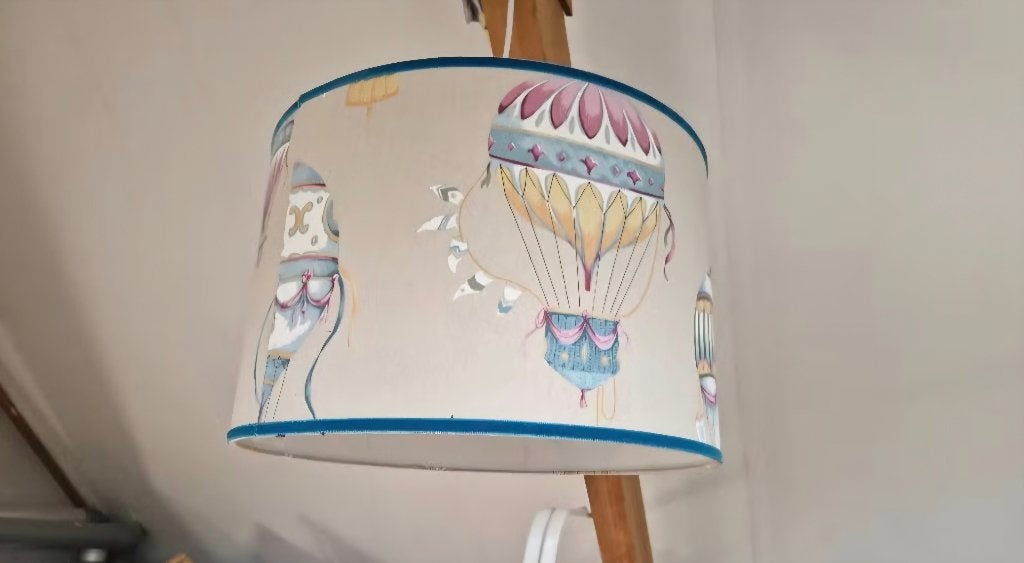 LAMPENKAP, Meerkleurig, Rond, Zo goed als nieuw, 50 cm