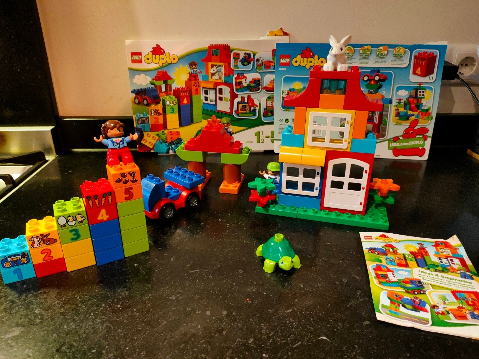 LEGO Duplo 10580 Luxe Bouwdoos met Dieren en Figuren, Inclusief instructies, Overige thema's, Ophalen of Verzenden, Zo goed als nieuw