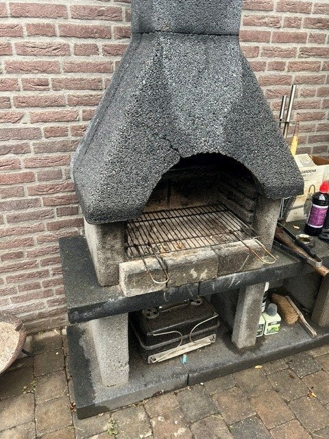 Stenen BBQ, Ophalen, Gebruikt