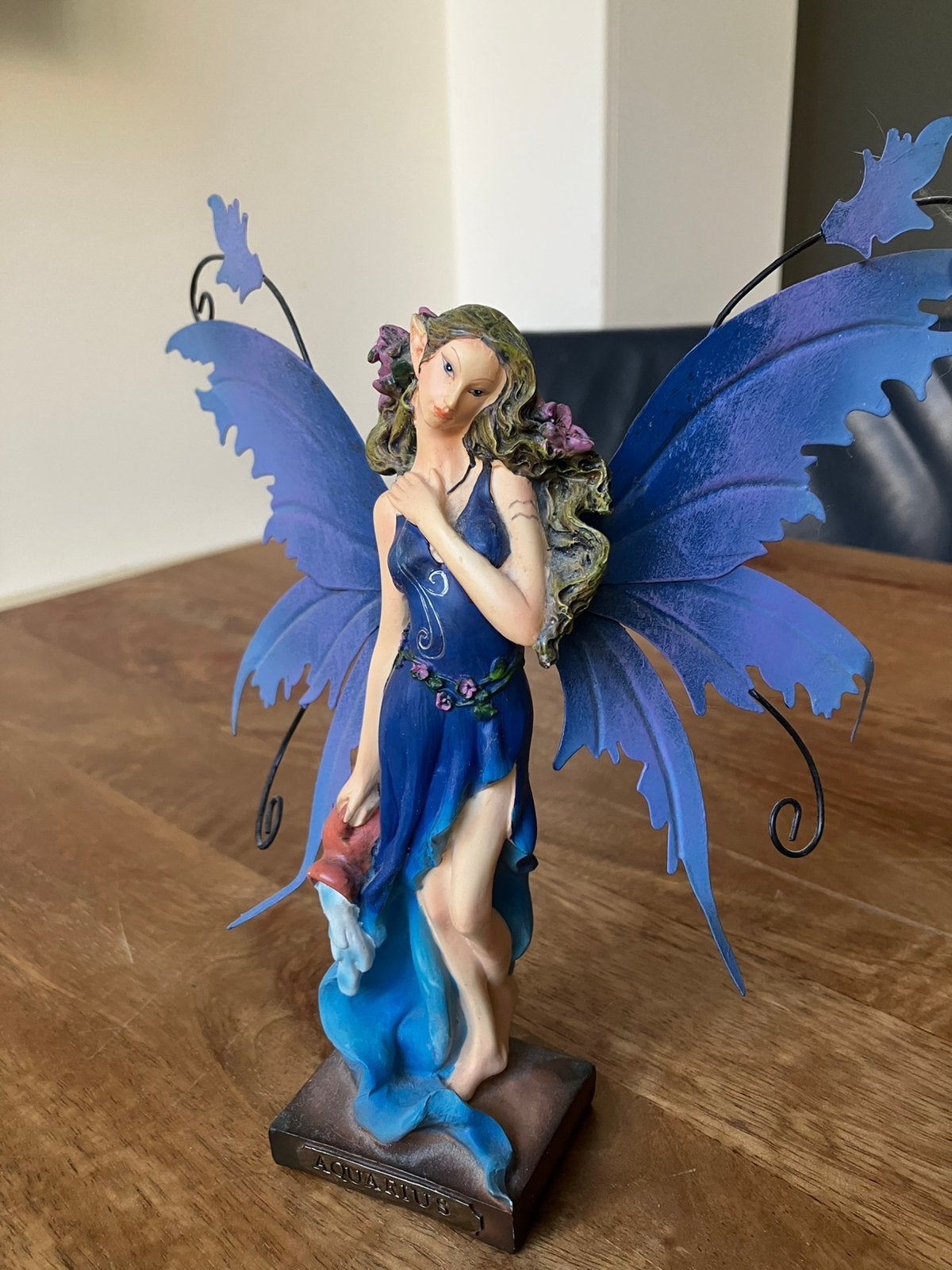 Nemesis Now blauwe water elf Aquarius waterman, Ophalen of Verzenden, Zo goed als nieuw, Fantasy