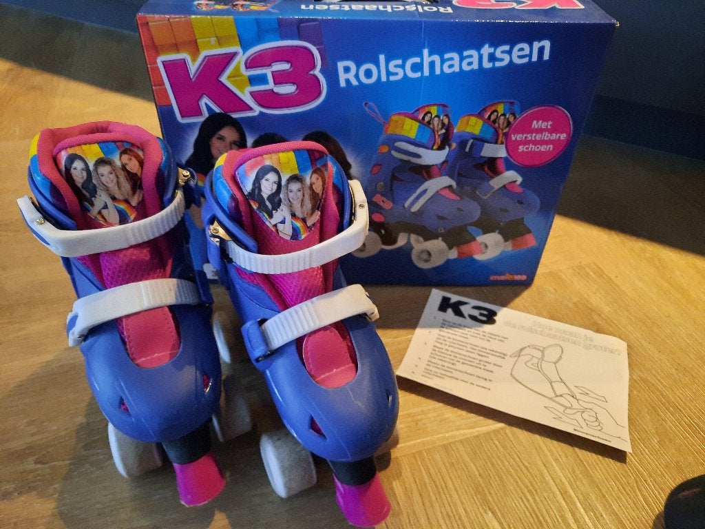 K3 rolschaatsen, Kinderen, Ophalen of Verzenden, Verstelbaar, Gebruikt