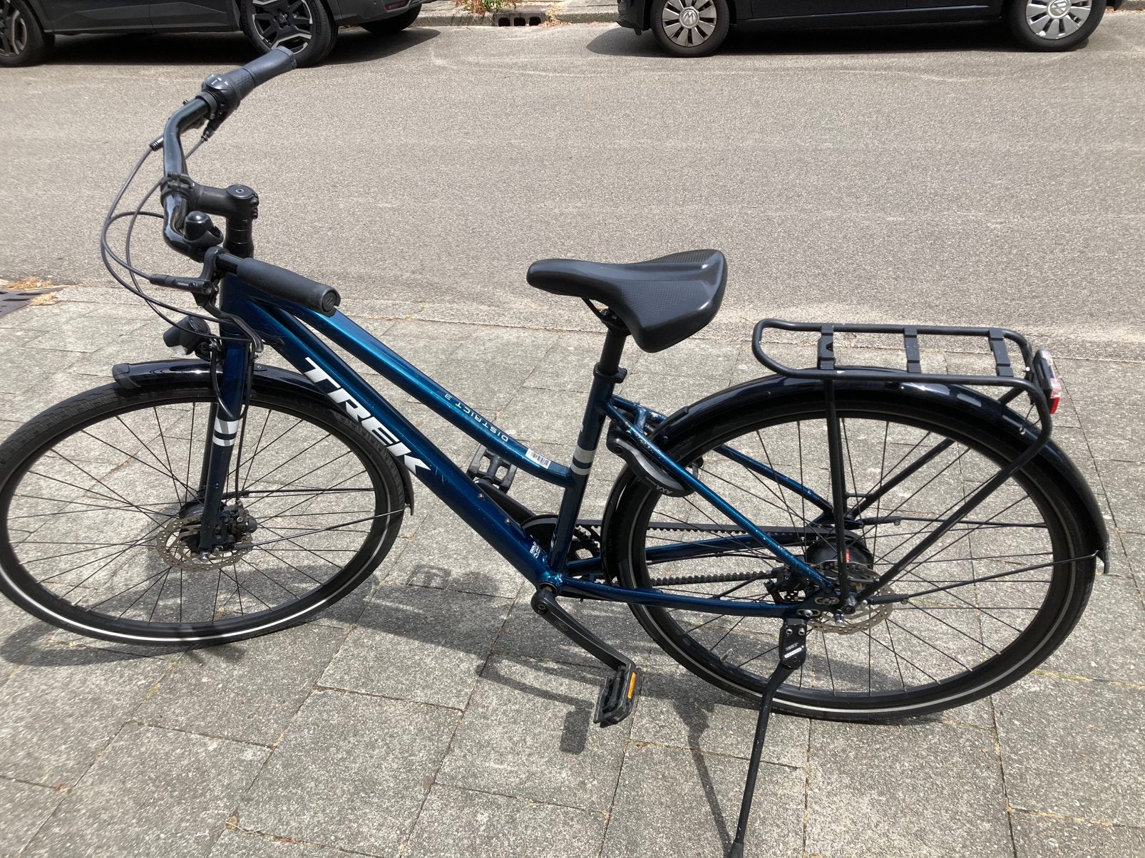 Damesfiets Trek District 3 maat m, Minder dan 10 versnellingen, Gebruikt, Schijfrem, Ophalen