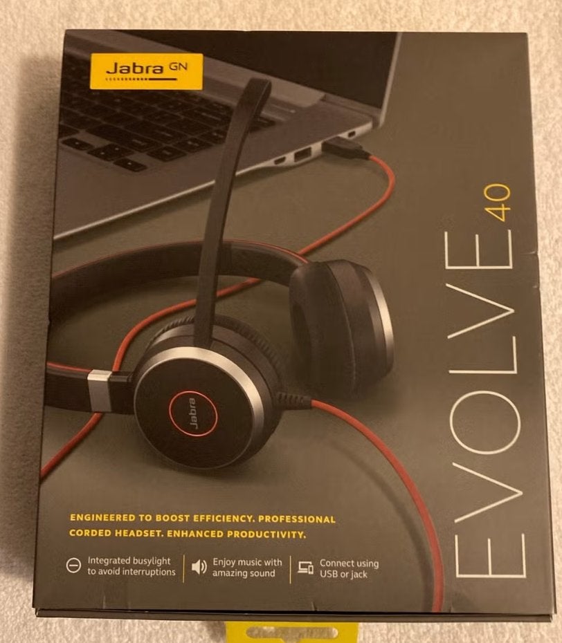 Jabra Evolve 40 headset, Computers en Software, Jabra GN, Nieuw, On-ear, Ophalen of Verzenden