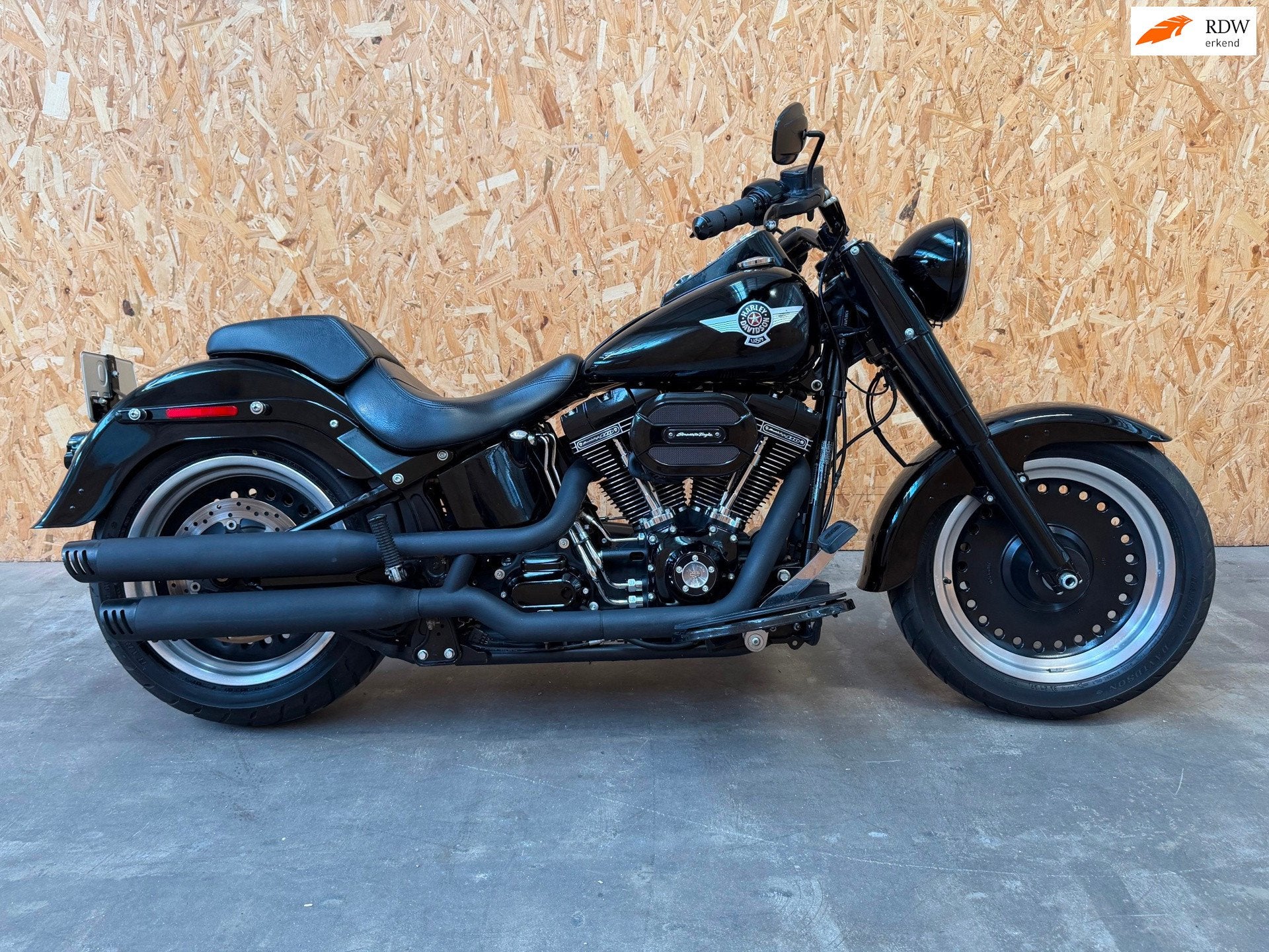 Harley Davidson Fatboy s 110 abs zwart/zwart 2016, Chopper, Bedrijf, 1802 cc, Cruise Control