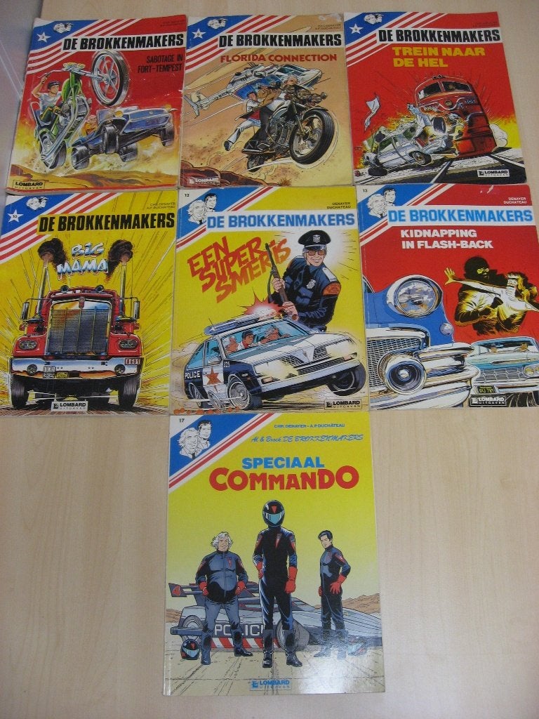 De Brokkenmakers. Nr 1, 2, 3, 6, 10, 12, 19., Meerdere stripboeken, Ophalen of Verzenden, Gelezen