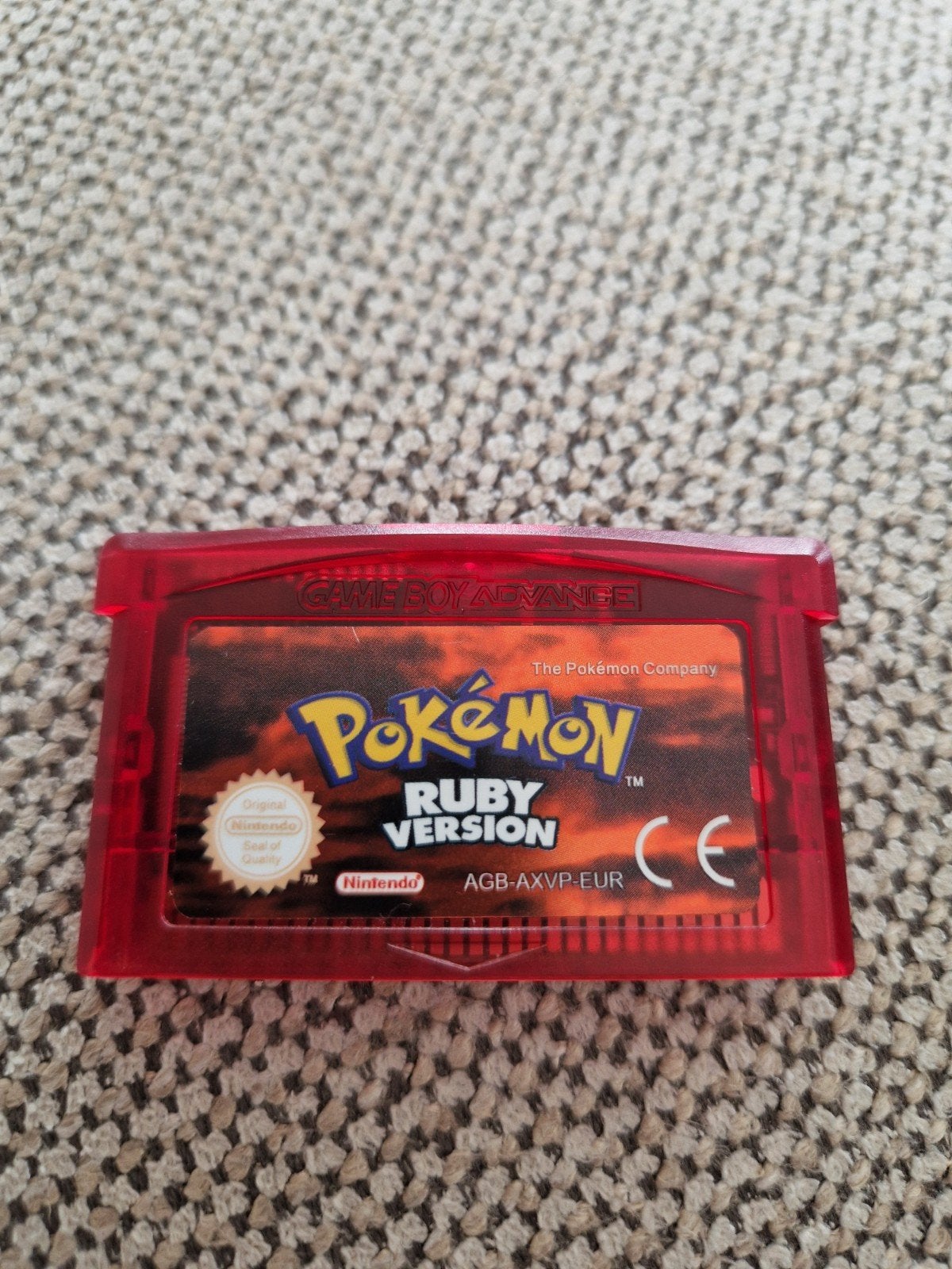 Pokémon Ruby Version (GBA), Spelcomputers en Games, 1 speler, Ophalen of Verzenden, Zo goed als nieuw, Role Playing Game (Rpg)