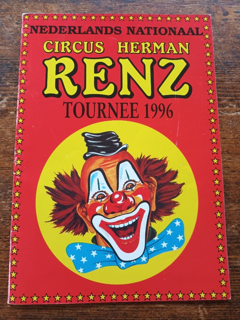 Circus Herman Renz tourneeboekje 1996, Ophalen of Verzenden, Zo goed als nieuw, Overige onderwerpen