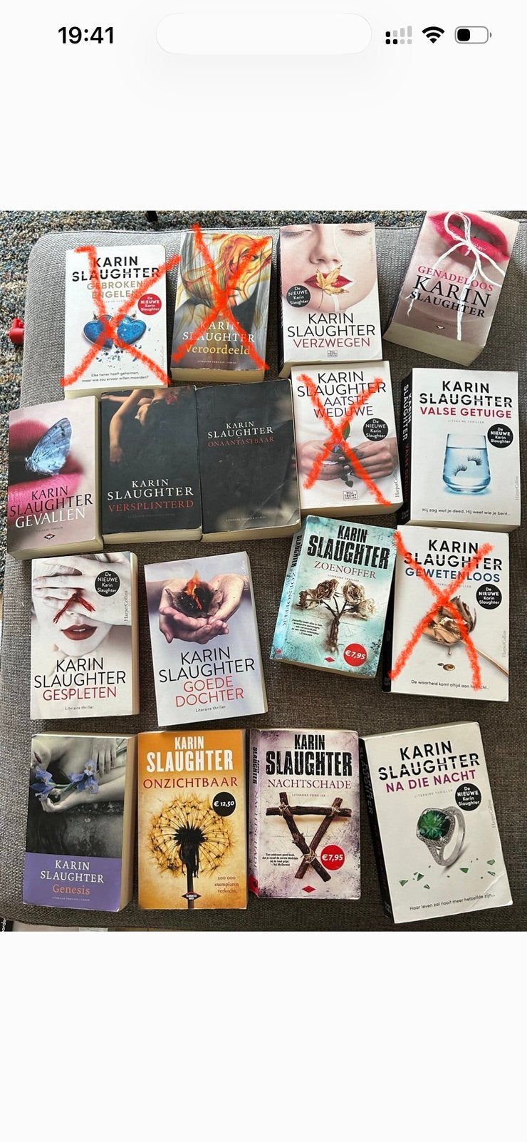 Complete serie Karin Slaughter boeken - 16 thrillers, Boeken, Ophalen, Gelezen, Amerika