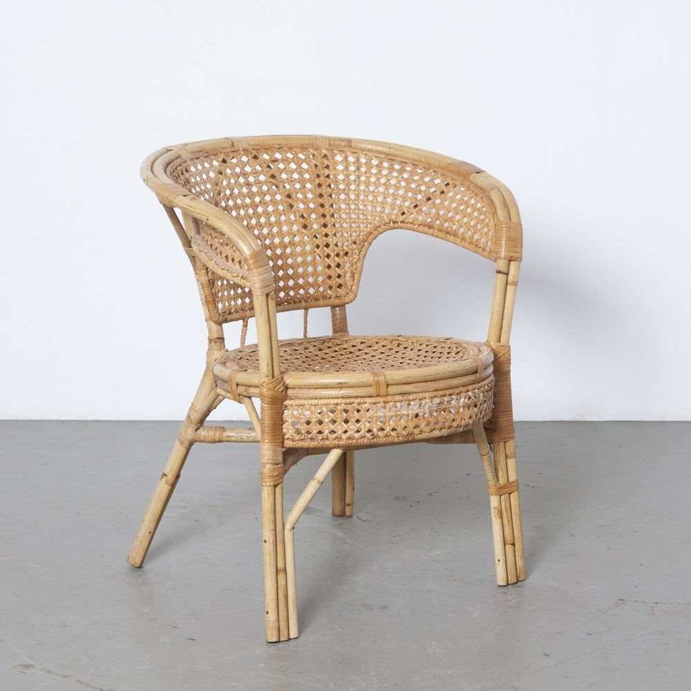Waanzinnige rotan eetkamerstoelen 4 stuks, Huis en Inrichting, Stoelen, Ophalen, Bruin, Zo goed als nieuw, Vier