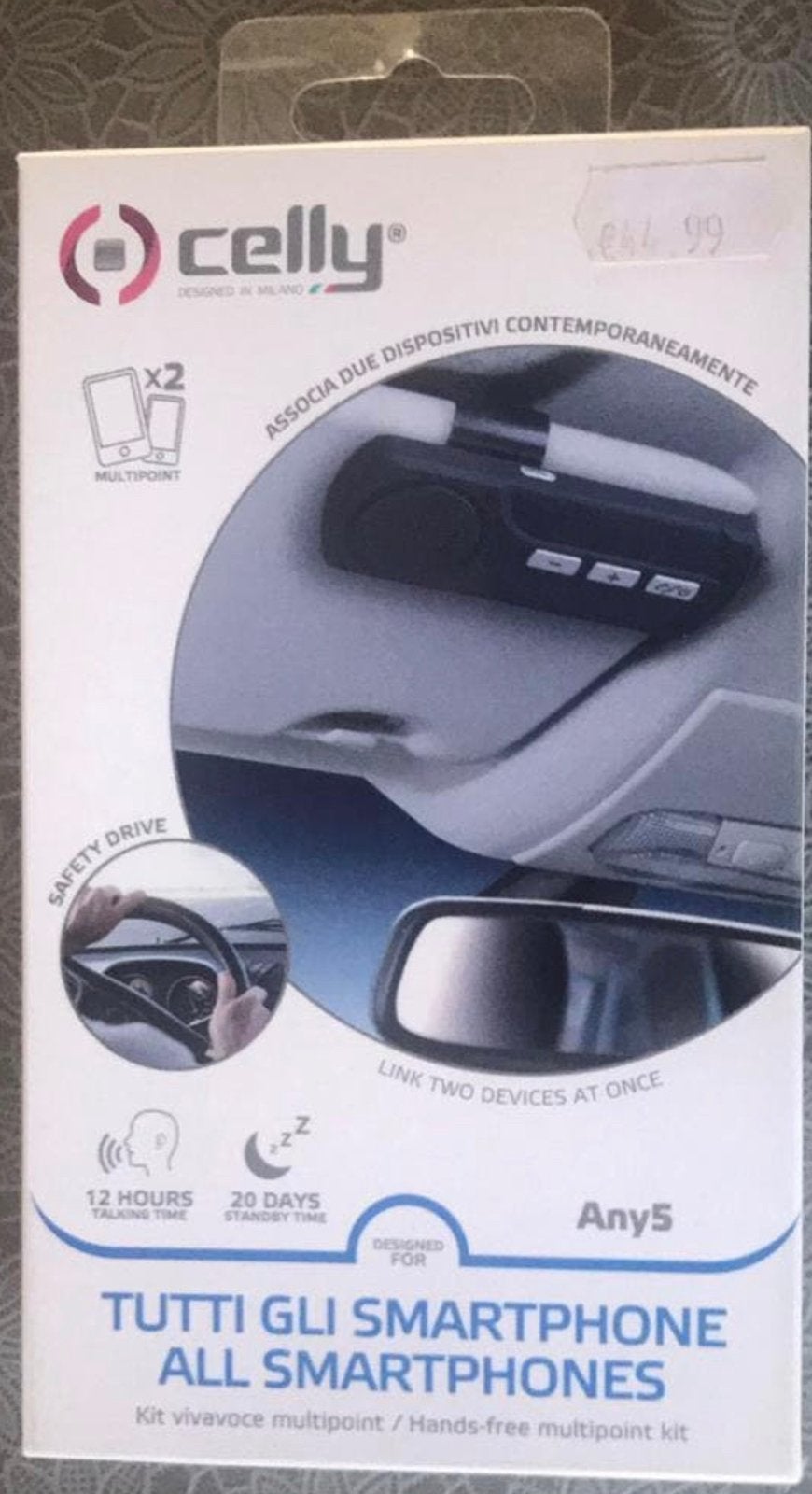 Handsfree multipoint carkit, Auto diversen, Carkits, Ophalen of Verzenden, Zo goed als nieuw