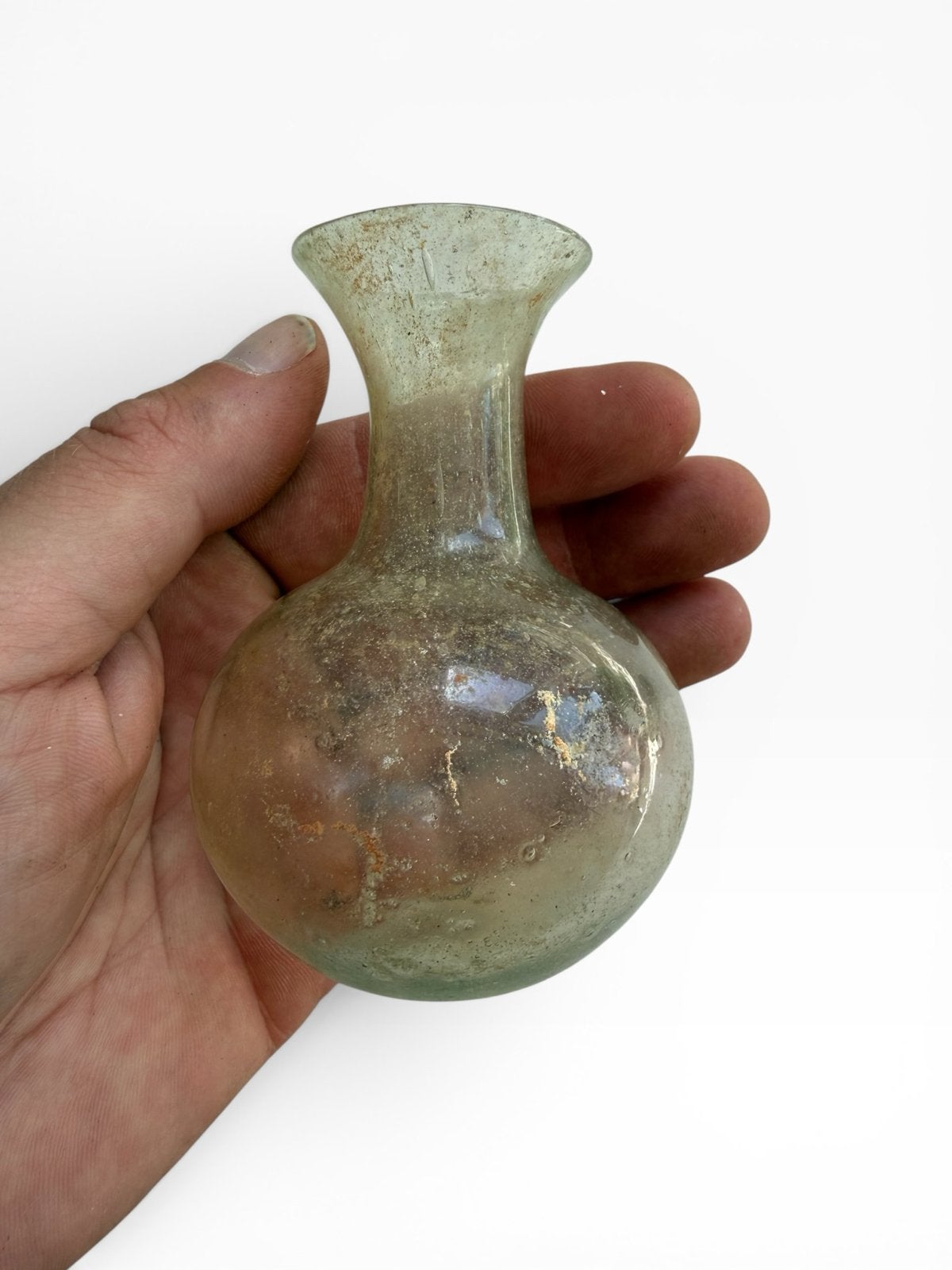 Romeins glazen flesje - 1e-2e eeuw n.Chr., Ophalen of Verzenden