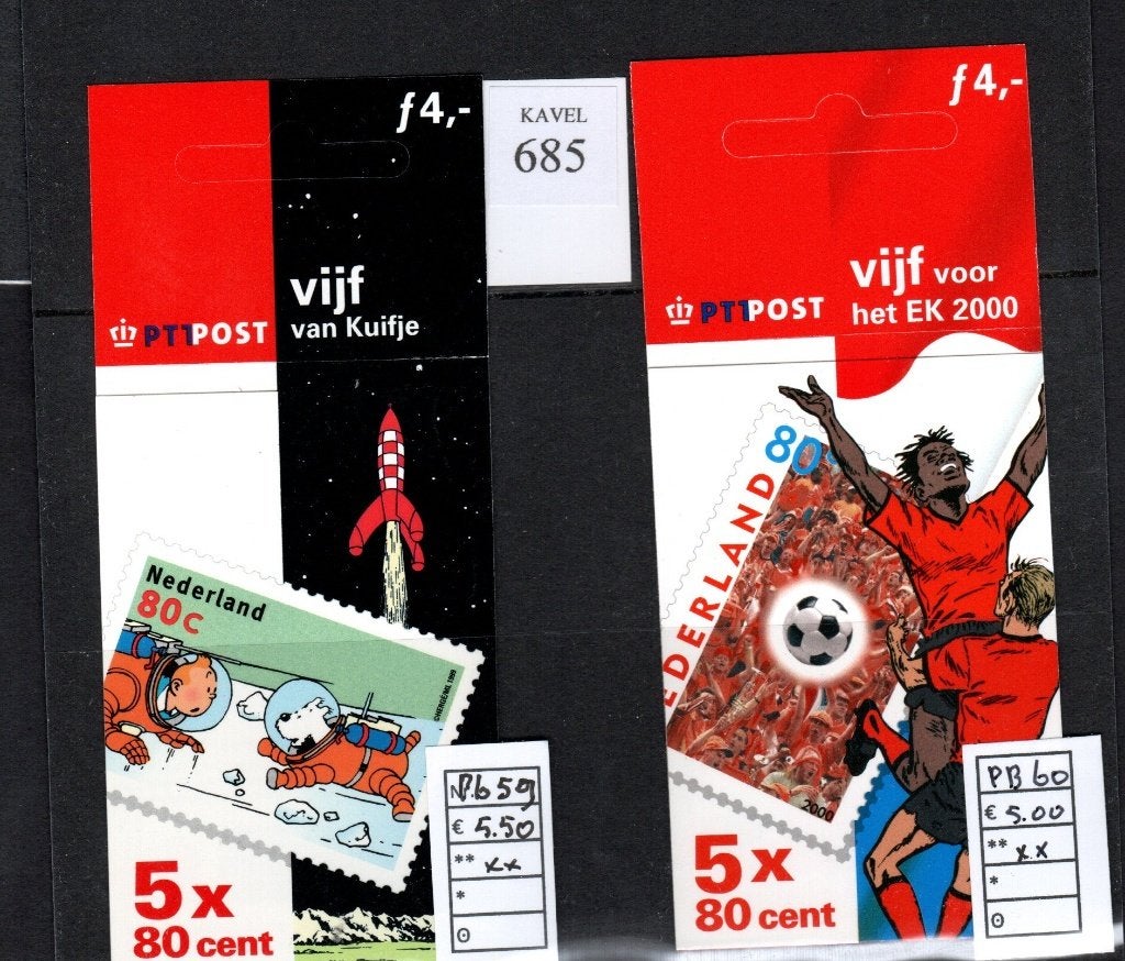 Nederland PB  59  en PB 60 catw. € 10,50, Postzegels en Munten, Postzegels | Nederland, Verzenden, Na 1940, Postfris