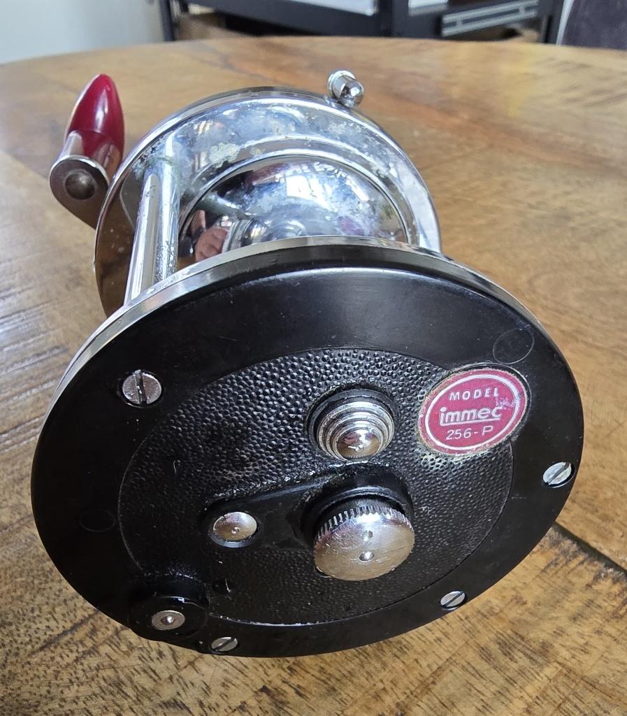Klassieke Immec 256-P Level Wind Zee-reel (Jaren 60/70), Watersport en Boten, Immec, Gebruikt, -, Molen
