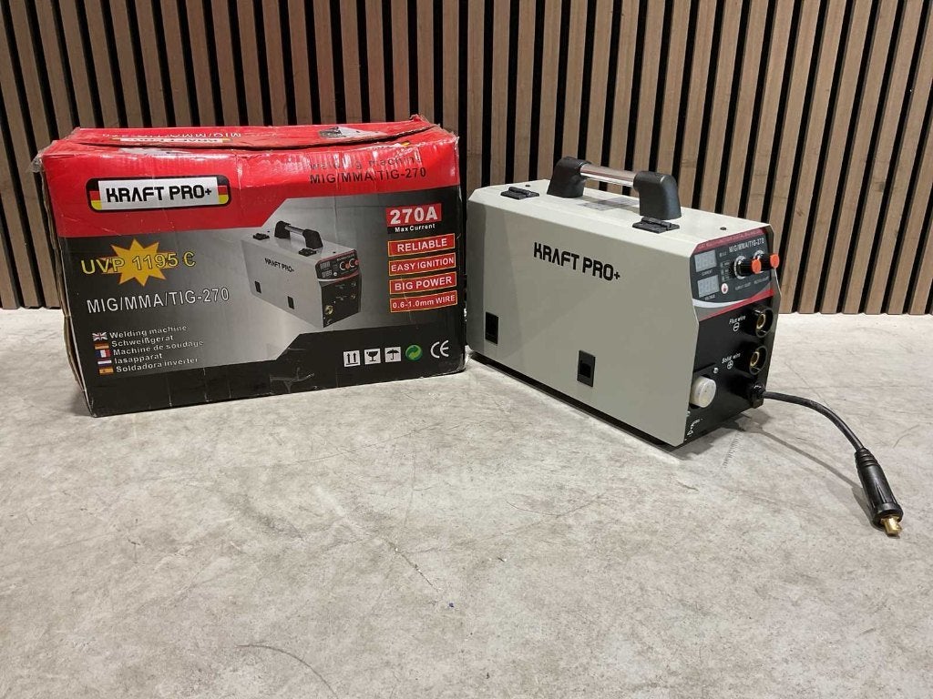 Kraft pro+ MIG/MMA/TIG-270 Lasmachine‼️, Ophalen, Nieuw, 250 ampère of meer, Tig