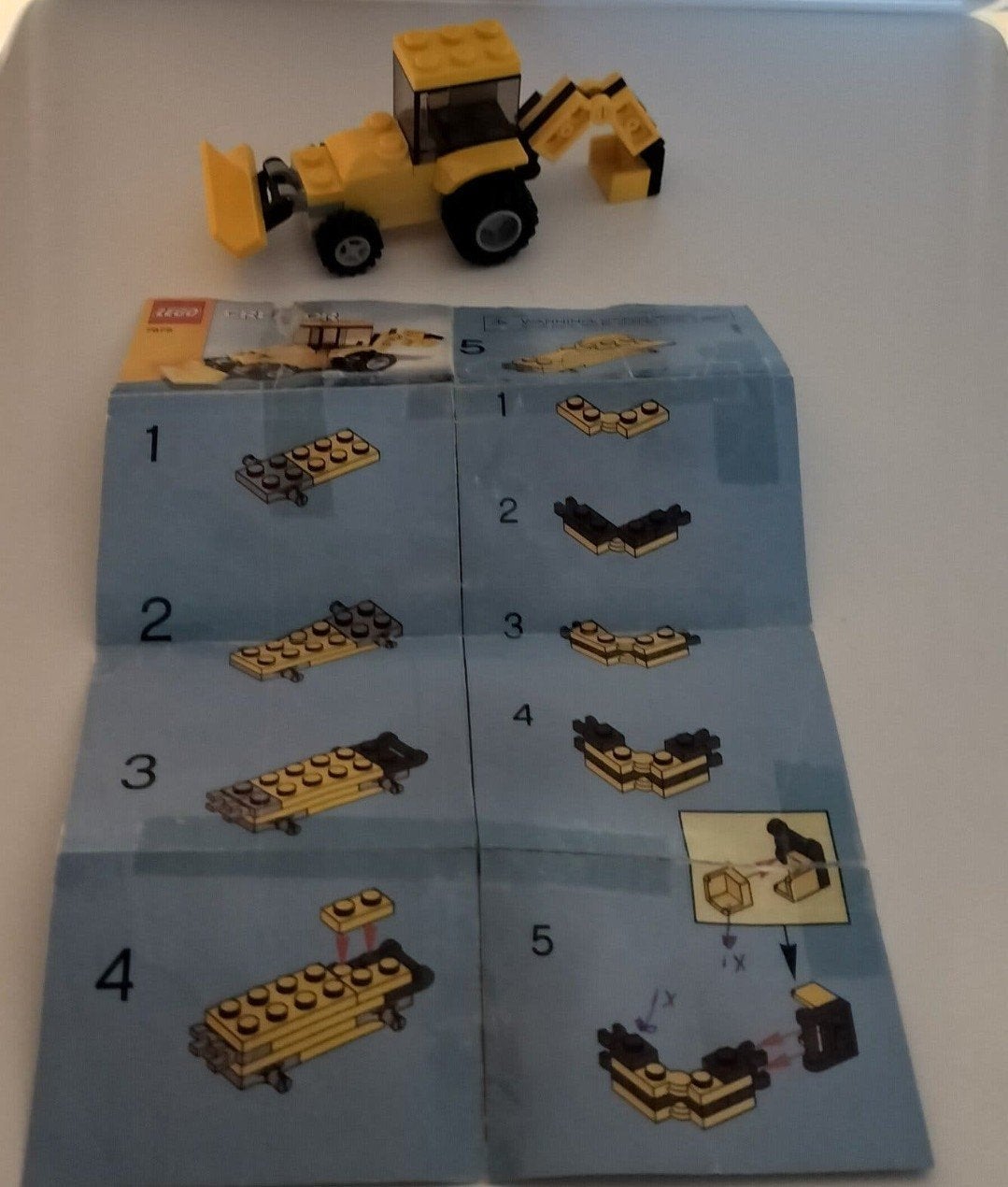 Lego 7875 Backhoe, Gebruikt, Lego, Ophalen of Verzenden, Compleet