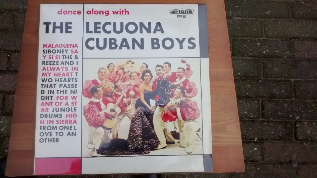 LP - Dance along with The Lecuona Cuban Boys, Cd's en Dvd's, Vinyl | Latin en Salsa, Ophalen of Verzenden, Zo goed als nieuw, 12 inch
