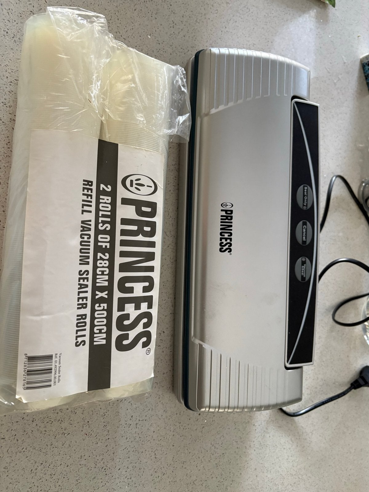 Princess Vacuümsealer met navulrollen, Witgoed en Apparatuur, Ophalen of Verzenden, Zo goed als nieuw