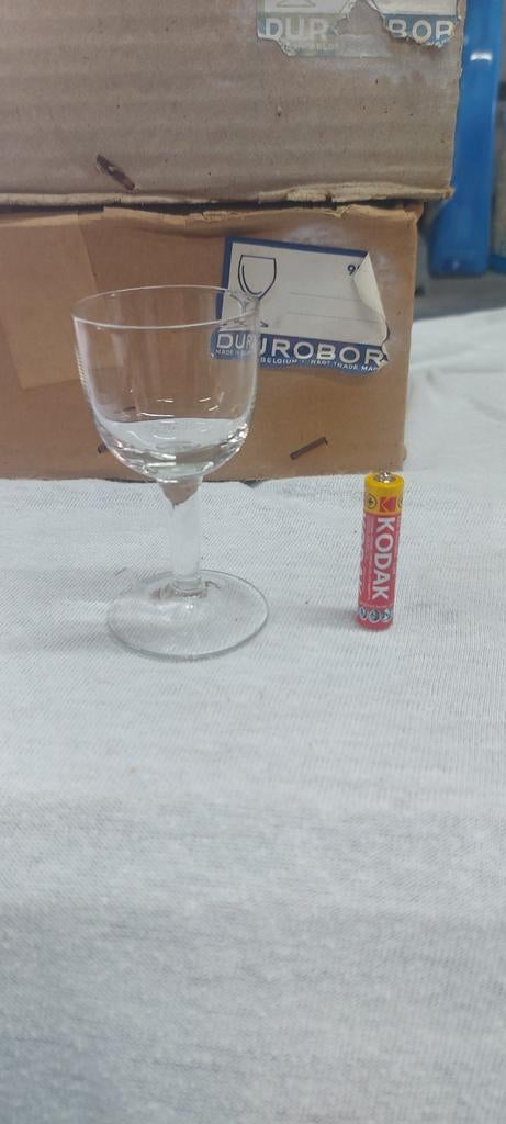 Vintage Durobor borrelglaasje - Made in Belgium, Ophalen of Verzenden