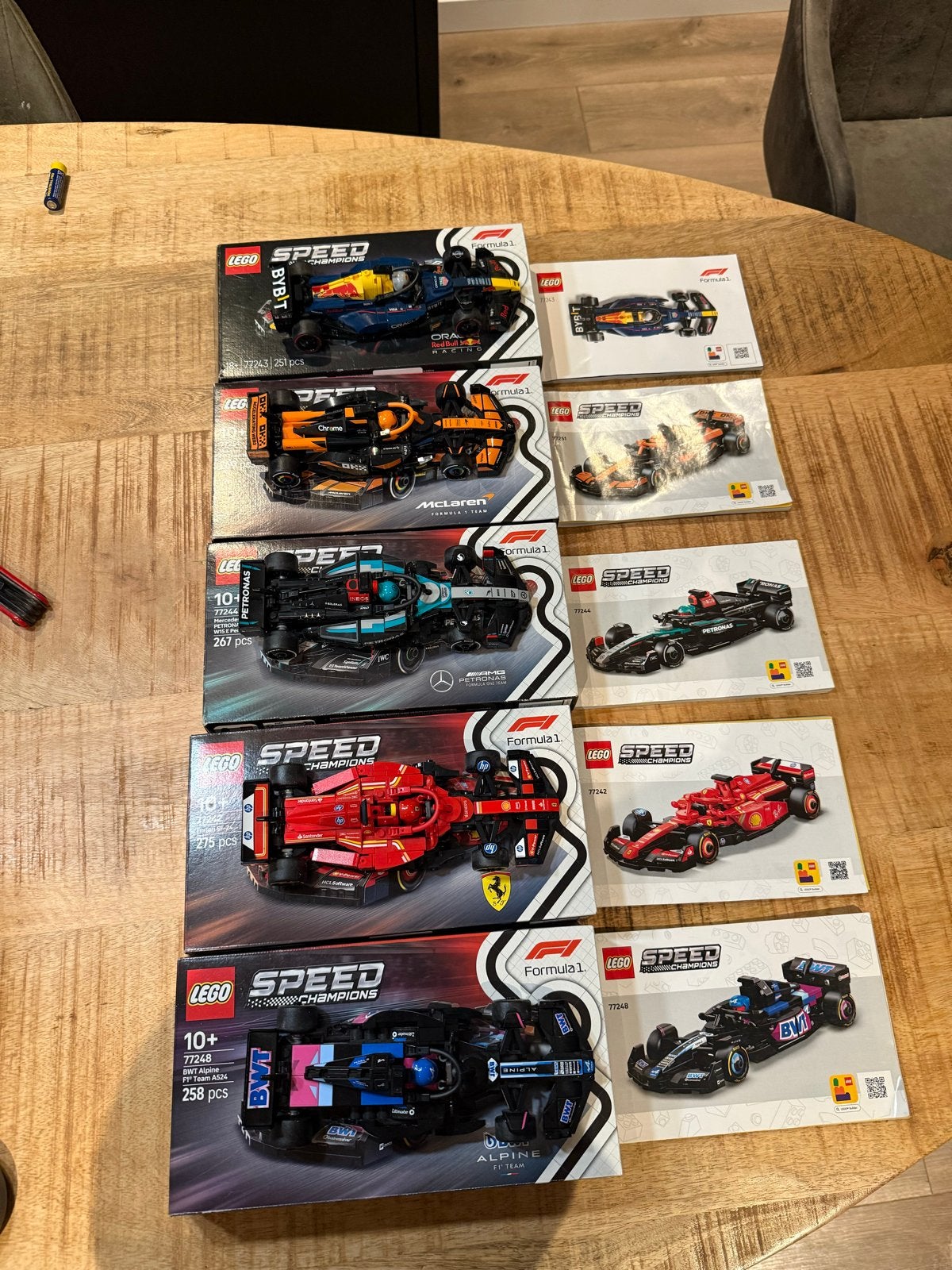 Lego Speed Champions F1 auto's - Compleet met doos en handle, Kinderen en Baby's, Speelgoed | Bouwstenen, Zo goed als nieuw, Overige merken