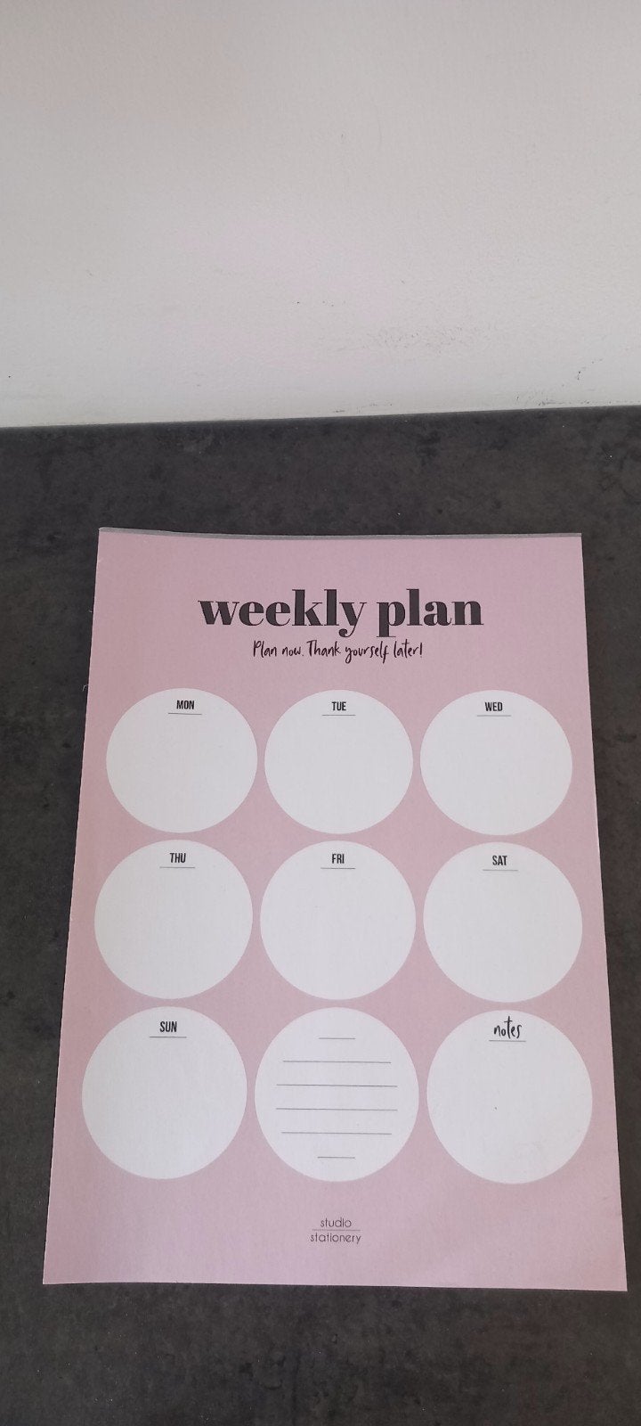 weekplanner, Ophalen of Verzenden, Weekkalender, Zo goed als nieuw
