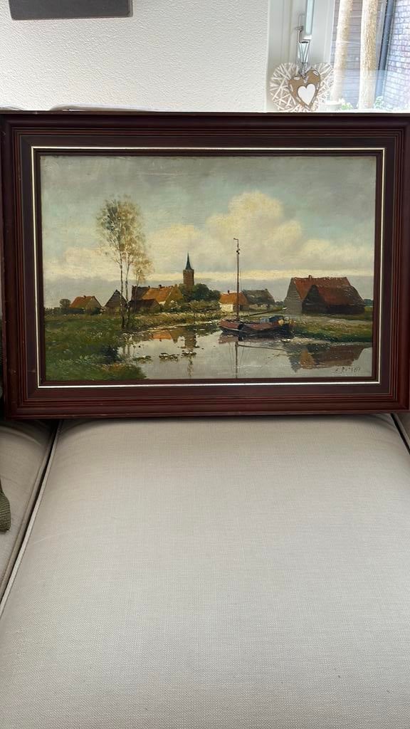Olieverf schilderij, Antiek en Kunst, Kunst | Schilderijen | Klassiek, Ophalen