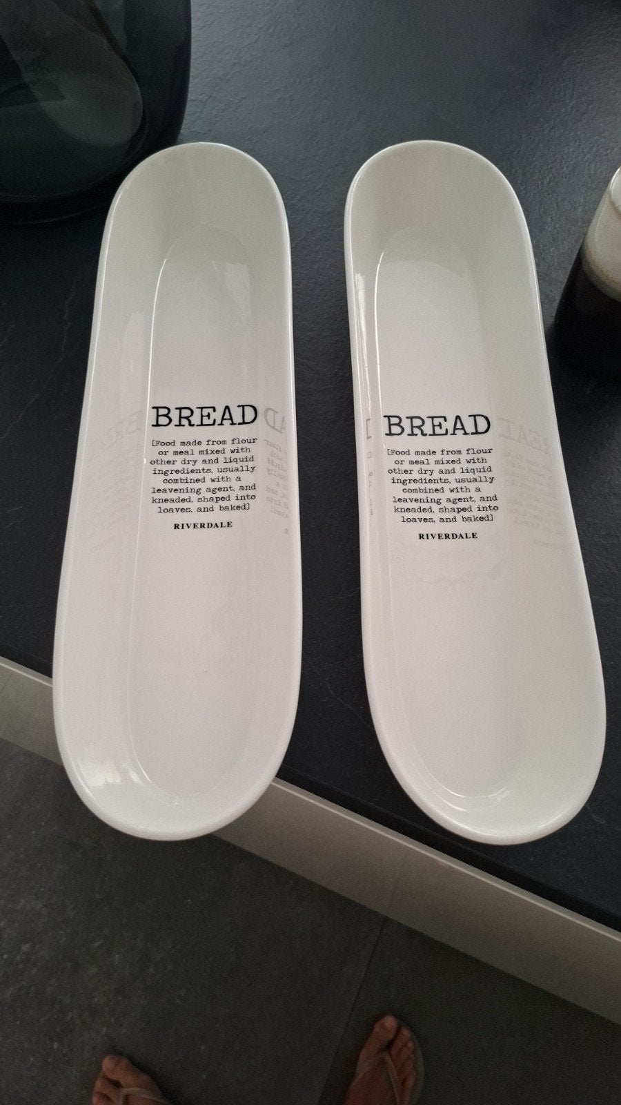 2 Riverdale stokbrood schalen, ook los te koop, Overige typen, Ophalen of Verzenden, Zo goed als nieuw, Steen/keramiek