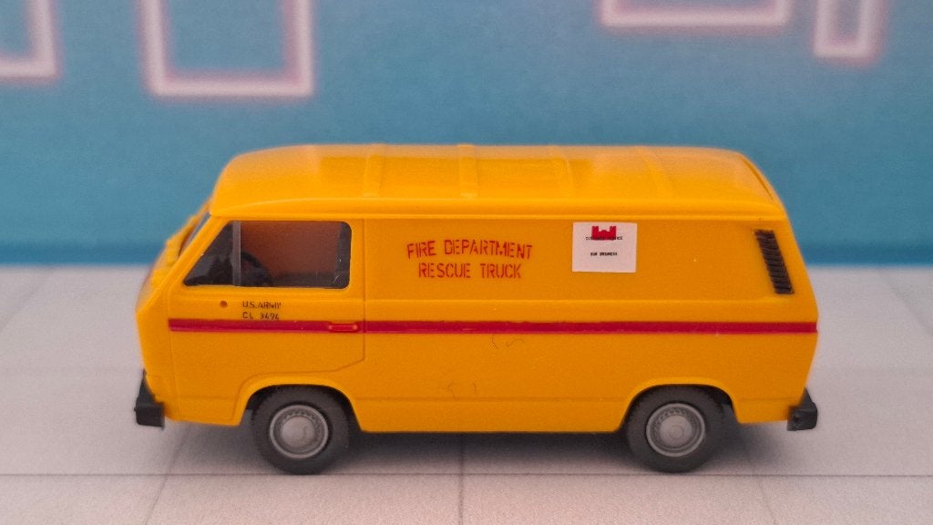 Roco 1:87 Volkswagen T3 Transporter US Army Fire Department, Ophalen of Verzenden, Gebruikt, Auto, Roco