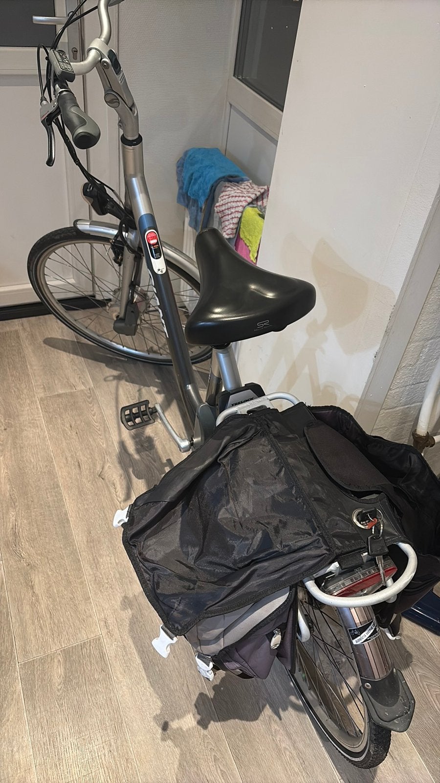 E- Bike | Dames, Giant, frame L, fietstassen 2 sleutels, Ophalen, Gebruikt, Minder dan 10 versnellingen