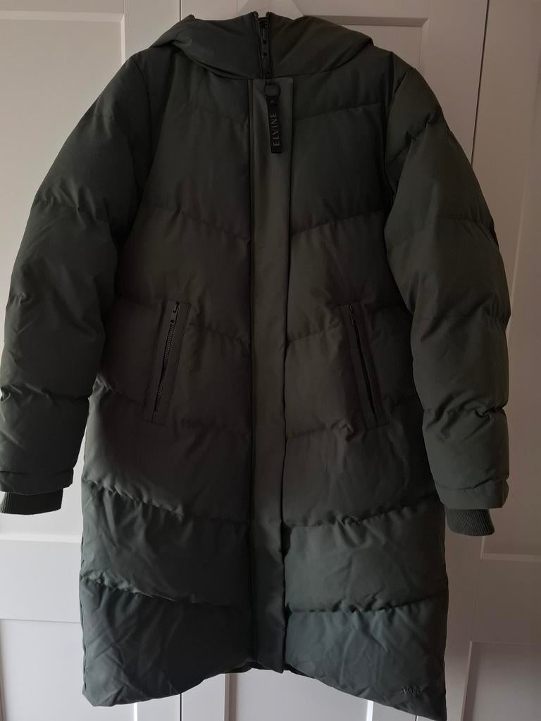 Elvine winterjas groen, Kleding | Dames, Jassen | Winter, Elvine, Maat 42/44 (L), Ophalen of Verzenden, Zo goed als nieuw