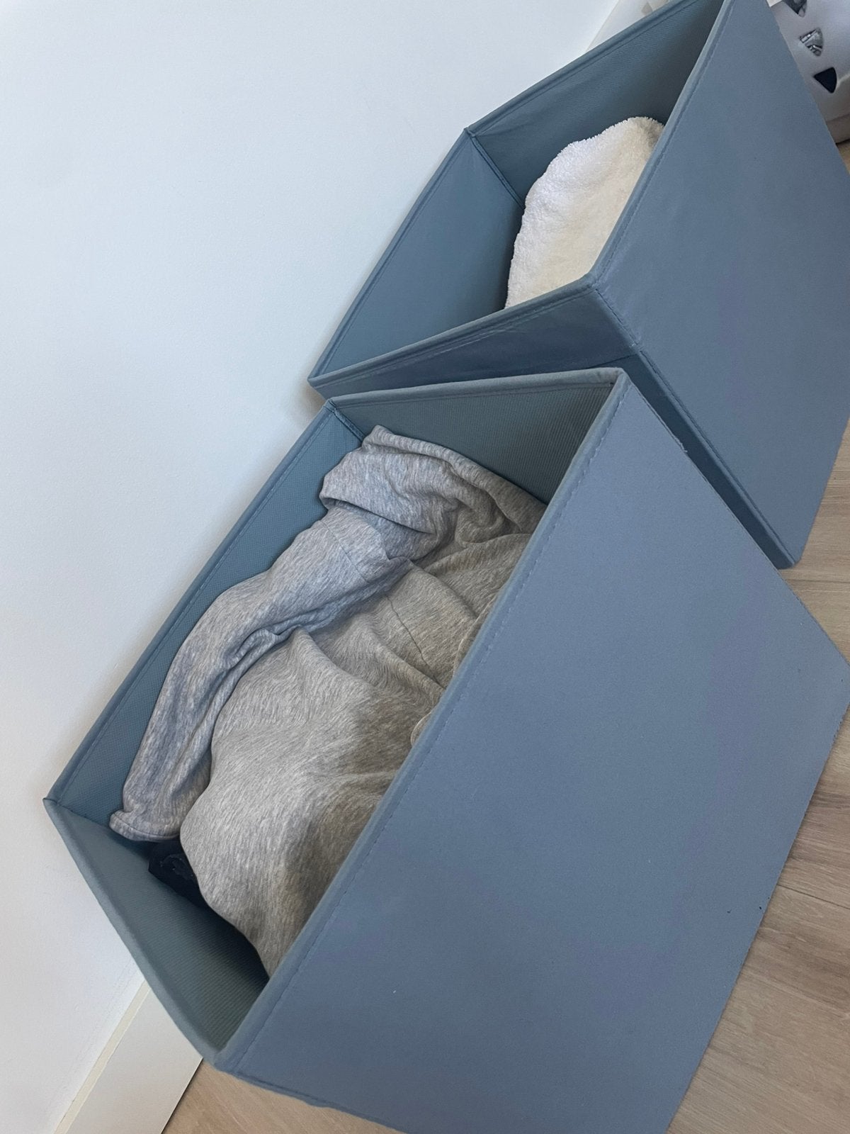 IKEA DRÖNA Opbergboxen (2 stuks) - Grijs, Ophalen, Zo goed als nieuw, 50 tot 100 cm, Minder dan 50 cm