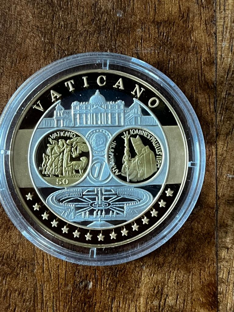 Vaticaan Europa 50 Cent Herdenkingsmunt, Verzenden, Overige landen, Zilver
