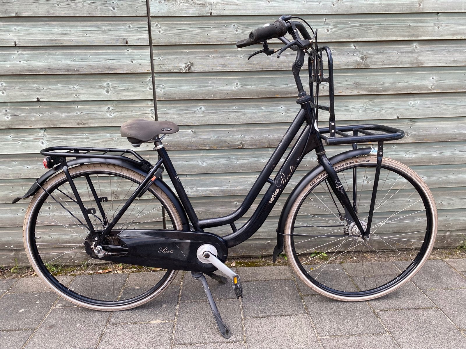 Cortina Damesfiets Transporter - Zwart, Fietsen en Brommers, Fietsen | Dames | Damesfietsen, Versnellingen, Zo goed als nieuw
