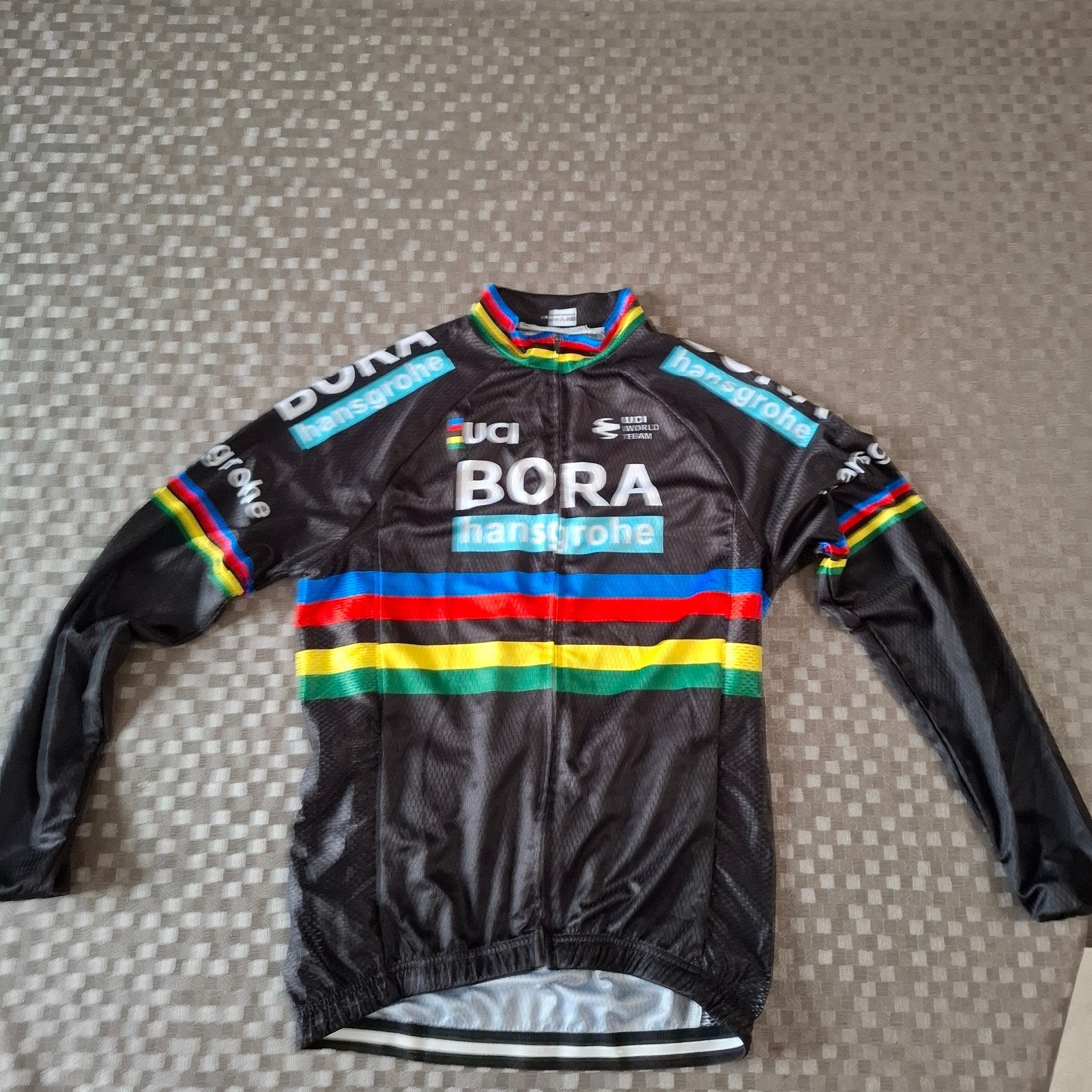 Bora Hansgrohe UCI Wereldkampioen Wielershirt - Maat XS, Zwart, Nieuw, Ophalen of Verzenden, Maat 46 (S) of kleiner