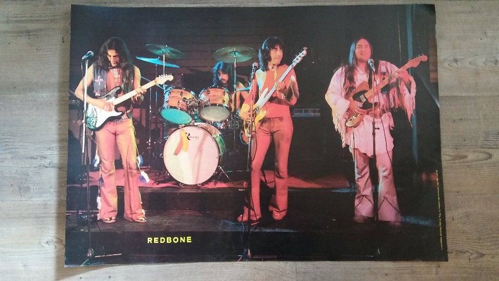 Redbone vintage band muziek poster RARE logo groep, Ophalen of Verzenden, Gebruikt, Poster, Artwork of Schilderij