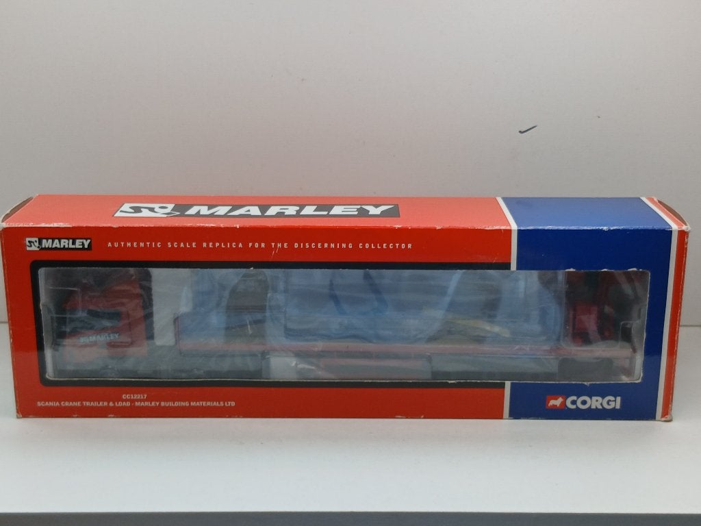 corgi 1/50  cc12217  scania  crane trailer  marley, Ophalen of Verzenden, Zo goed als nieuw, Bus of Vrachtwagen, Corgi