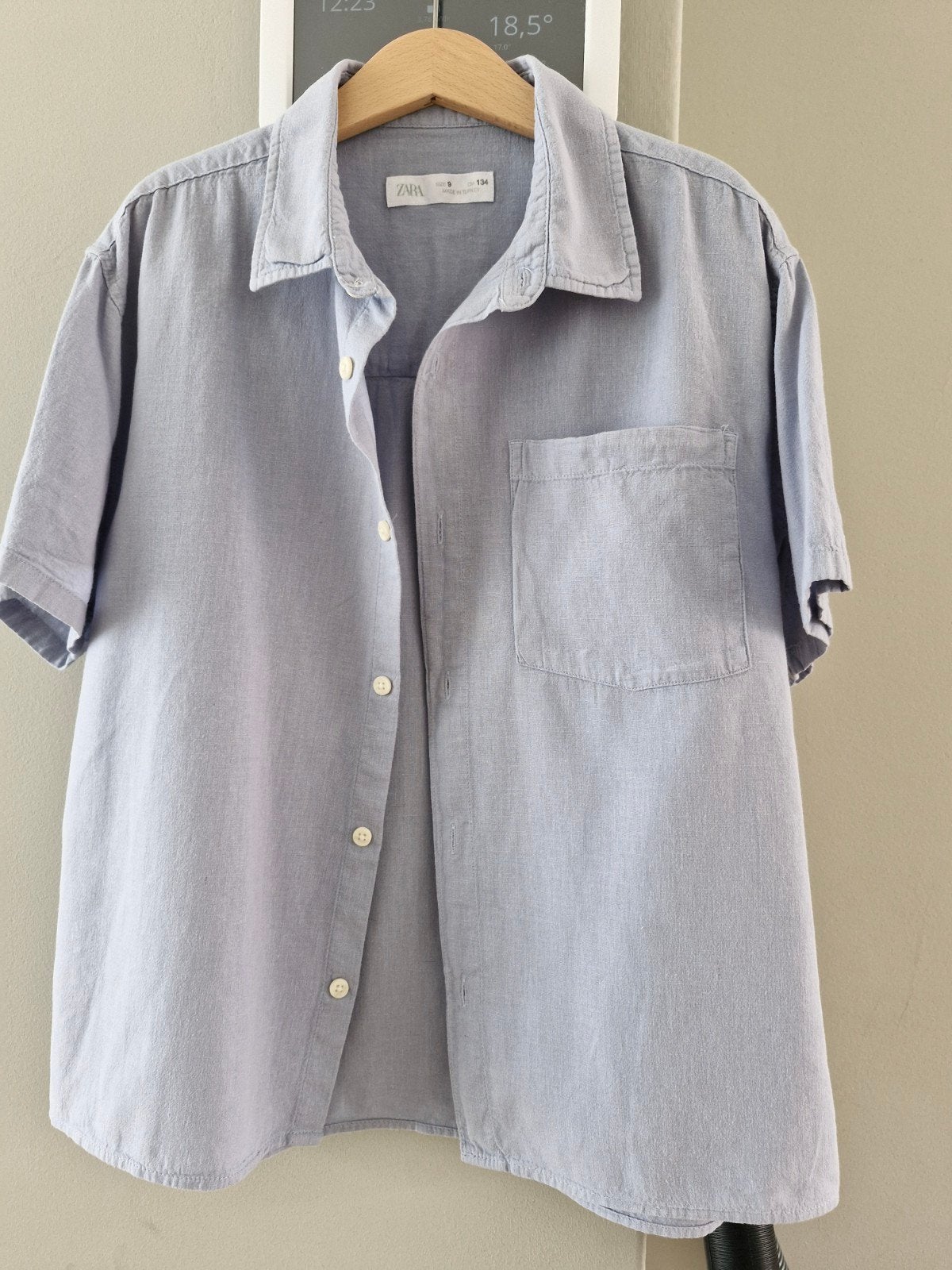 Zara jongens overhemd 9jaar mt.134, Overhemd of Blouse, Ophalen of Verzenden, Zo goed als nieuw, Zara Boys