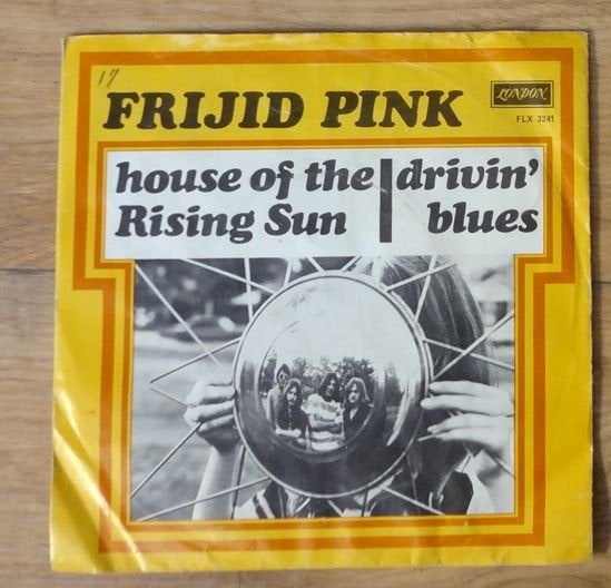 45 toeren single FRIJID PINK house of the rising sun, Cd's en Dvd's, Gebruikt, 7 inch, Ophalen of Verzenden, Pop