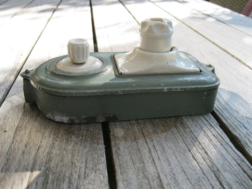 vintage schakelaar en zekering, Ophalen of Verzenden, Gebruikt, Overige merken, Groepenkast