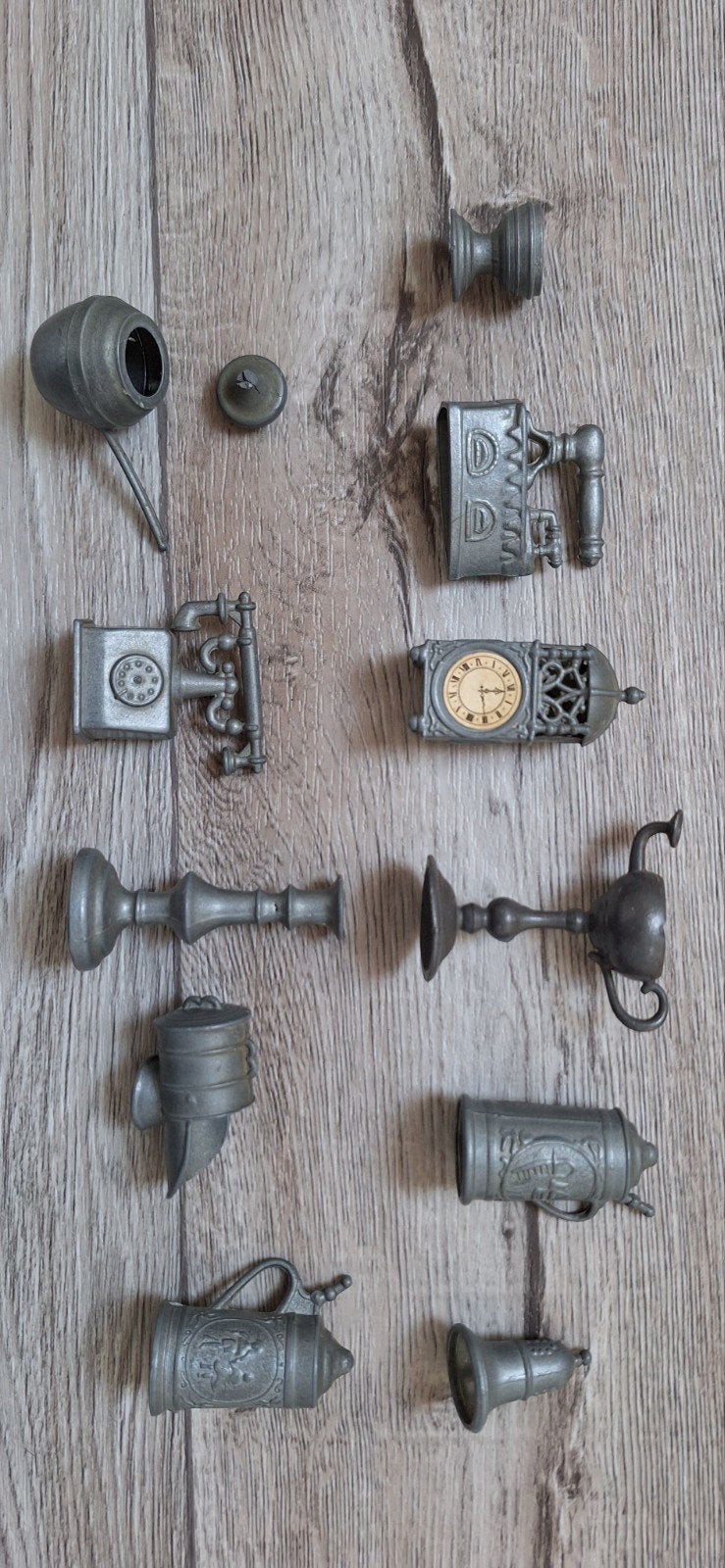 Set antieke tinnen miniaturen, Ophalen of Verzenden