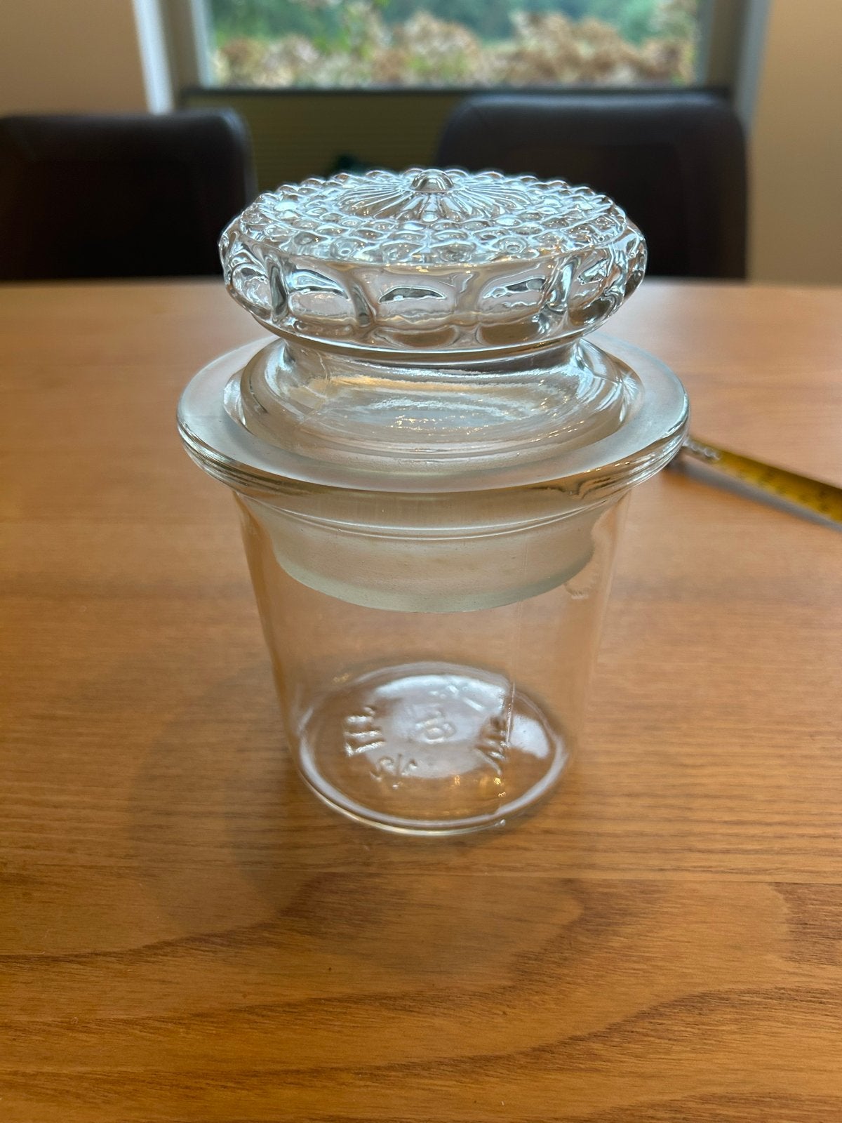 Vintage Weck glazen pot met deksel - 0,5 liter, Ophalen of Verzenden