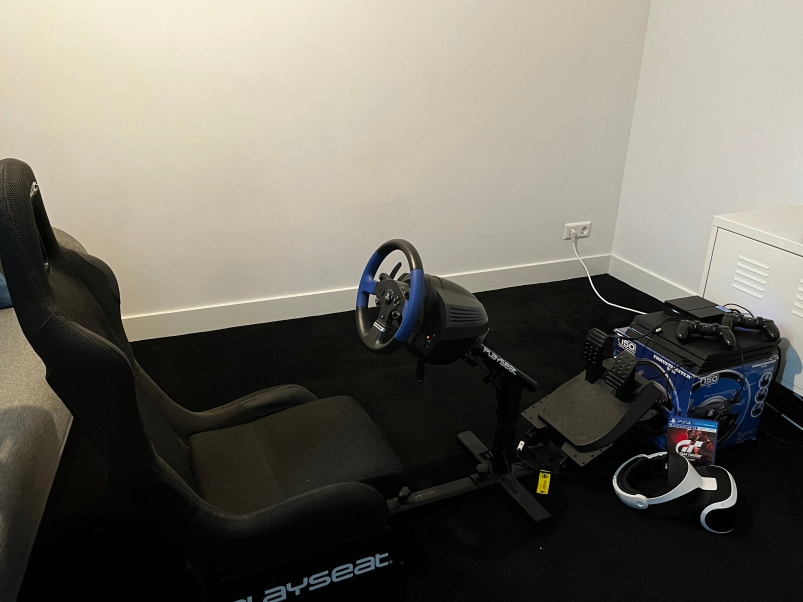 PS4 Pro + PSVR + Playseat + Trustmaster T150 + GT Sport, Ophalen, Met 2 controllers, 1 TB, Pro