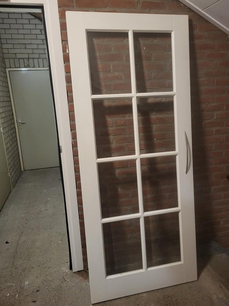 Deur, Ophalen of Verzenden, Glas, Binnendeur, 200 tot 215 cm
